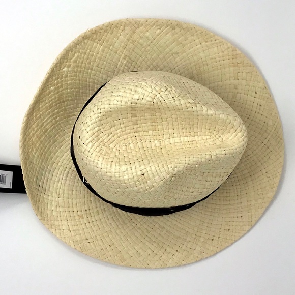 Nwt Packable Straw Raffia Hat 